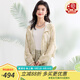金菊【真絲100%桑蠶絲遮陽(yáng)外套】2025春夏新款減齡連帽開(kāi)衫女式外套 綠色暈染色 L