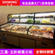 拾盟三溫三控階梯展示柜冰柜燒烤串串涼菜大容量商用菜品冷藏保鮮柜三室五層酒飯店點(diǎn)菜柜可定制 2.5米豪華款【三溫三控五階梯】