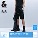杰克·瓊斯（JACK&JONES）男裝夏時尚簡約潮百搭工裝風口袋黑色直筒牛仔短褲男褲224243004 黑色牛仔A16 黑色牛仔A16 L （180)