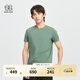KOLON SPORT/可隆T恤 男子戶(hù)外吸濕PUNCHING防曬UPF50+圓領(lǐng)涼感短袖 LHRT4MN137-DG 深綠色 L 175/96A