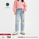 Levi's李維斯匠心丹寧日本面料女士美式復(fù)古高街休閑淺色牛仔褲 淺藍(lán)色 24