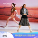 NINE WEST/玖熙阿甘鞋女厚底復古德訓鞋百搭軟底 NR510902CE 白色37