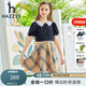哈吉斯（HAZZYS）品牌童裝女童夏新款簡約舒適舒適百搭款女童連衣裙 藏藍(lán) 165