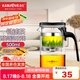 金灶（KAMJOVE）耐熱玻璃泡茶壺彈壓式過濾飄逸杯茶水分離泡茶器茶道杯茶水壺茶具 【一鍵濾茶】TP-160茶壺 500ml