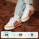 adidas NIZZA PLATFORM厚底增高運動(dòng)帆布鞋男女阿迪達斯三葉草   白色/黑色/日光黃   39