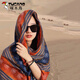 啄木鳥(niǎo)甘南內蒙古草原沙漠旅游紗巾女西北拍照披肩茶卡鹽湖川西敦煌穿搭 復古色