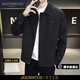 JASONWOOD品牌男裝夾克男士外套2026春秋季翻領(lǐng)商務(wù)休閑領(lǐng)導干部爸爸裝 高端黑色 高端常規 【現貨速達】 XL (建議130-150斤)