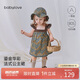 babylove女寶寶連衣裙夏季薄款吊帶裙子純棉嬰幼兒法式洋氣可愛(ài)碎花裙