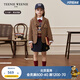 Teenie Weenie Kids小熊童裝25年新款春秋男女童學(xué)院西裝夾克外套 米色 150 cm