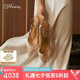 73Hours女鞋節(jié)日碎片高跟2025春季新品尖頭后空細跟時裝涼鞋