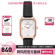 安普里奧·阿瑪尼（Emporio Armani）手表方形皮帶歐美表簡約百搭石英表經(jīng)典小綠表七夕節(jié)禮物送女友 AR11390（明星同款 ）