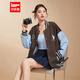IEF/愛(ài)依服2025秋季新款美式時(shí)尚休閑運(yùn)動(dòng)風(fēng)寬松百搭棒球服外套 咖1 均碼