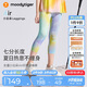 moodytiger【仙女家族】女童緊身褲涼感防曬夏季褲子高彈速干兒童修身七分褲