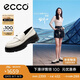 愛步（ECCO） 樂福鞋女 牛皮厚底圓頭百搭深口單鞋 蹤跡30女鞋220723 石灰色35