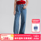 ELLE KIDS童裝 百搭水洗直筒牛仔褲女童秋裝上新純棉舒適透氣長褲 牛仔色 160 (S)