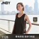 JNBY/江南布衣25夏新品連衣裙背心裙工裝風(fēng)寬松無(wú)袖圓領(lǐng)5P4G11680 215/深灰褐 XL