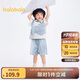 巴拉巴拉寶寶短袖套裝男童夏裝兒童2024童裝禮服洋氣格子西裝208224119107