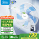 美的（Midea）電風(fēng)扇商用壁扇壁掛式風(fēng)扇工業(yè)工程扇家用搖頭轉(zhuǎn)頁(yè)扇餐廳客廳安靜低音 FWA40UA【五葉機(jī)械 16吋強(qiáng)風(fēng)】 家用壁掛式