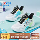 特步（XTEP）兒童童鞋男童中大童透氣網(wǎng)革旋轉(zhuǎn)扣休閑鞋 特步白/冰凍綠 35