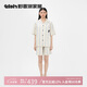 野獸派家居（tbh）明星同款都市野獸黑豹天絲棉家居服套裝 短款白色 M