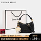 CinvaiKrose包包女包輕奢侈斜挎包2025新款品牌真皮通勤包單肩包女月牙包 黑色
