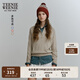 Teenie Weenie小熊女裝冬季彩色點(diǎn)子紗慵懶風(fēng)通勤休閑毛衣毛針織衫 卡其色 M 165