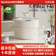 Bambetel班貝特德國品牌陶瓷巖湯鍋家用燉鍋電磁爐燃氣灶雙耳蒸煮鍋 湯鍋+琺瑯蒸格2-4人 24cm