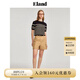 ELAND【100%棉】衣戀短袖針織衫女舒適條紋套頭衫毛衣24夏季 象牙白/白色(39)Ivory M 165