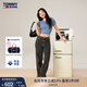 TOMMY JEANS【寬松闊腿】秋冬女裝美式復(fù)古街頭高腰顯腿長(zhǎng)牛仔褲 深灰色1BZ 29