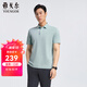 雅戈爾（YOUNGOR）POLO男士春夏青年男短袖POLO衫漢麻抗菌polo衫合款 VSHM533109SCA淺綠 XL
