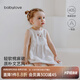 babylove女寶寶連衣裙夏季薄款甜美舒適公主裙洋氣棉麻刺繡背心裙子 自由絮語(yǔ) 80