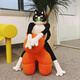 UODYCOCO有蒂棵棵原創(chuàng  )富貴貓抱枕毛絨娃娃公仔抱睡丑萌玩偶情侶節日禮物 小富貴 中號