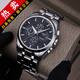 【二手99新】天梭(TISSOT)庫圖男表二手男士腕表自動機械瑞士奢侈品腕表 全套99新 黑鋼T035.627.11.051.0