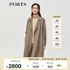 PORTS 寶姿秋冬新品優(yōu)雅長袖中長大衣ALM9C024NZF078 駝色 M (6)