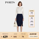 PORTS寶姿年秋冬新品女裝半身裙ALL9S003NWQ088 NAVY M (6)