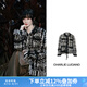Charlie Luciano【泓萱同款】黑白磨毛單排扣小香風(fēng)名媛風(fēng)夾克編織溫婉CL外套女潮 黑白色 S