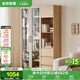 全友家居北歐風(fēng)帶門(mén)書(shū)柜客廳手辦展示柜陽(yáng)臺(tái)落地靠墻儲(chǔ)物置物玻璃柜子