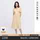 ELLASSAY歌力思夏季新款桑蠶絲花園茶歇真絲連衣裙女EWW342Y09600 黃混搭 XS