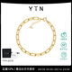 YIN隱「隱」系列莫比烏斯環(huán)項鏈18K金女吊墜鎖骨鏈黃金au750珠寶禮物隱金色手鏈【15+2cm延長(cháng)鏈 百搭氣場(chǎng)】