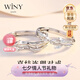 唯一（Winy）999純銀情侶戒指對戒一對實用求婚戒指男女生日七夕情人節(jié)禮物