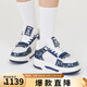美職棒（MLB）官方運(yùn)動(dòng)鞋女鞋子 25年新款板鞋老花休閑鞋復(fù)古學(xué)長(zhǎng)鞋 3ASXCMM4N 紐約洋基隊(duì)/藏青色 42 265