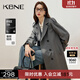 KBNE長(cháng)袖風(fēng)衣女款2025新款中長(cháng)款灰色今年流行的格雷系大衣春秋女 灰色 M