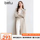 百圖betu女裝秋季新款風(fēng)衣收腰顯瘦百搭中長款風(fēng)衣外套女2409T71 燕麥色 S