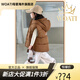 WOATI【國際品質(zhì)童裝】兒童羽絨棉馬甲冬季新款男女童寶寶棉衣嬰兒洋氣 焦糖色 120cm 均碼