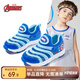 迪士尼童鞋男童夏季網(wǎng)鞋毛毛蟲一腳蹬運(yùn)動(dòng)鞋輕便透氣DM1309A 藍(lán)色 25 