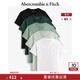 ABERCROMBIE & FITCH男裝女裝情侶裝夏款經(jīng)典小麋鹿5件組合套裝美式短袖T恤329667-1 深綠，淺綠色，綠色，黑色，白色 S (175/92A)