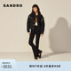 SANDRO經(jīng)典款女裝休閑寬松重工水鉆飾袖牛仔黑色外套SFPBL00496 黑色 36