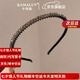 卡瑪倫黑色帶齒防滑發(fā)箍女頭箍壓發(fā)卡發(fā)捆頭飾細(xì)款發(fā)窟頭窟時尚氣質(zhì)韓國 細(xì)款閃鉆發(fā)箍