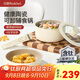 紅廚可拆卸鍋具套裝嬰兒輔食鍋健康陶瓷不粘平底煎鍋寶寶小湯奶鍋