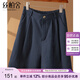 絲柏舍松緊腰休閑褲2025夏裝新款女裝時(shí)尚寬松款顯瘦A字短褲S52B1513K